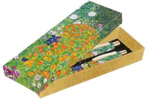 THE GIFTED STATIONERY CO. LTD. TGSC - Ballpoint Pen Set - Klimt Design - 2-Pack Pens - Gift Box - Effortless Writing, Anti-Smudge Ink, Long-Lasting Ballpoint Pens - Embrace Artistic Expression