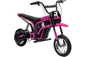BC BABY COCHES BabyCoches - Moto Eléctrica Niños, Motocicleta Eléctrica con Motor de 350 W, Neumático de 12'', Moto Cross para niños hasta 12 años, Vehículo eléctrico para niños con batería. (Rosa)
