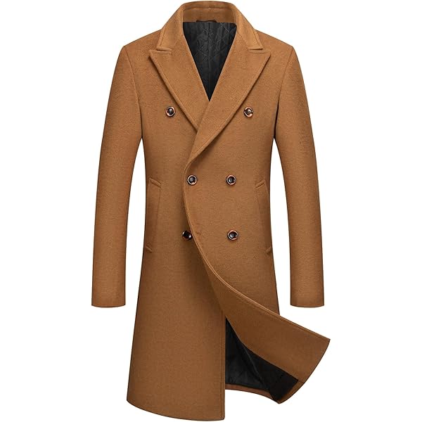Heren winterwollen jas Heren casual effen kleur wollen jas Heren trenchcoat overjas kopen vanaf een prijs van 43