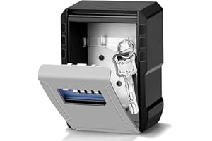 OLEKE Caja de Seguridad para Llaves Son Portátil Impermeable y Resistente Corrosión Pared Cajetin Llave Combinación para hogar, Garaje, Escuela, Oficina