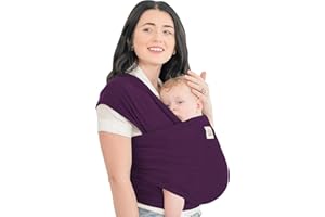 KeaBabies Baby Wrap Carrier - Tutto in 1 Original Baby Carrier Fascia da Neonato a Bambino, Facile da Indossare, Legatura Senza Mani, Leggero, Impacchi per Bambini Traspiranti (Royal Purple)