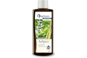 ‎SPITZNER Spitzner Saunaaufguss Zitronengras-Basilikum fruchtig-würzig 190 ml – Wellness Sauna mit fruchtigem Saunaduft zur Entspannung, Anti-Stress, natürliches Saunaöl