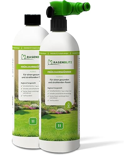 Rasendnger Flssig Mit Huminsuren Dnger Und Bodenverbesser Mit Sprhkopf  1,2L : Amazon.de: Garten
