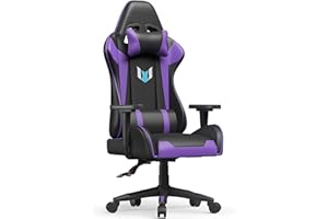 RACINGREAT Gaming Chair,Computer Racing Chair Reclining High Back for Adult,Video Game Ergonomic Adjustable Height with Backrest and Lumbar Support(Purple)