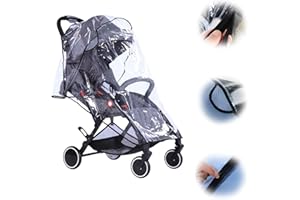 Protection pluie pour Poussette, Protection Pluie Poussette Universel, Habillage Pluie Pour Poussette, Habillage Pluie pour Poussette Housse Universelle，Habillage Pluie Universelle Pour Poussette