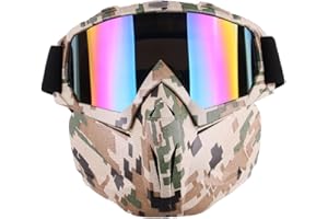 ANNA SHOP Masque Tactique Enfant Lunette Tactique Bolle Airsoft Masque Camouflable pour Nerf Elite, Nerf Rival, Nerf Mega,CS, Paintball etc.