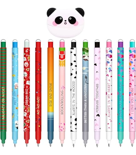 Lot De Stylos Gel Effaçables - Erasable Ink Pens Avec Encre
