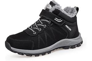 Moudn Stivali da Neve Donna Stivali Invernali Caldi Stivaletti da Escursionismo Antiscivolo Scarpe da Trekking Outdoor Impermeabili