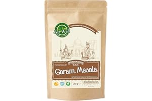 ‎EAT WELL PREMIUM FOODS Eat Well Garam Masala Gewürz - 250 g |Indische Gewürzmischung zum Kochen & für BBQs | Garam Masala Gewürzmischung | 100% Natürlich und Vegan | Scharfes Gewürz im Wiederverschließbarem Aromabeutel