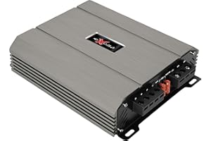 Excalibur X11000.1 Auto Verstärker HiFi Mono 1 Kanal 1500 Watt Leistungsstarker Subwoofer Endstufe Auto - Kompakter Mini Verstärker Mit Bass-Boost 12 dB, Crossover HPF/Full/LPF und Fernbedienung