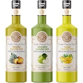 Sirius Premium Muz Ananas Elma Aromalı Şurup 3'l&uuml; Set (3x700 ML) - Cam Şişe