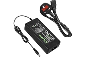 LXLQZXW Power Supply 24V 5A,AC 100-240V to DC 24V 120W Converter Adapter Driver Transformer with 5.5mm x 2.5mm/2.1mm Jack, UK Plug for Led Strips,LCD Monitors,CCTV Camera