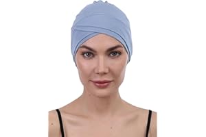 DERESINA HEADWEAR W Bonnet Chimio Femme, Coiffe en Bambou pour Perte de Cheveux, Turban Moderne pour Tous Les Jours, Bonnet de Nuit Respirant, Doux et Confortable, Couverture Totale du Cuir Chevelu par Deresina
