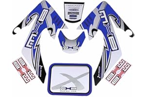 HMParts pit bike/dirt bike sticker set x, blue