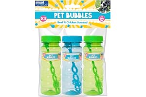 YöL Pet Bubbles- Chicken Beef Scented Meaty Dog Puppy Interactive Toys Playtime - Pack of 3