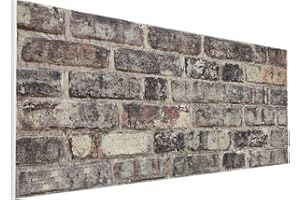 DELLEDECOR 3D Brick Effect Wall Panels Decorative Wall Ceiling Tiles CLADDING POLYSTYRENE Panel Tile 50x100cm (DL100)