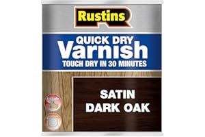 Rustins VSDO500 Quick Dry Varnish Dark Oak 500ml