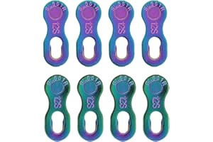 12 Speed Chain Missing Link,plplaaoo 4 Pair Bicycle Chain Link, Steel Quick Link Connector, Durable Bike Chain Link, Cycling Chain Accessory Parts for Road Mountain Bike Cycling(Colorful)
