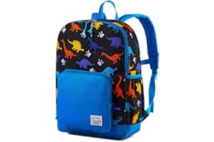 VASCHY Plecak dziewczęcy, plecaki szkolne, plecak dziecięcy 4-6 lat do szkoły, regulowany segregator A4 z bocznymi kieszeniami i paskiem na piersi