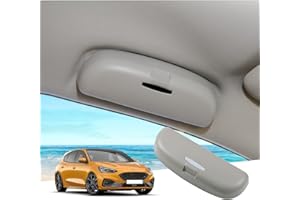 GAFAT Fo-rd Focus MK4 ST Line 2018-2024 2025 Soporte para Gafas de Sol para Coche, Focus 2023 Organizador de Almacenamiento, Compatible con Ford Focus MK4 Accesorios (Gris)