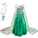 LOBTY Vestido de Princesa Elsa Reina Disfraz Elsa Vestido Infantil Niñas  Costume Azul Cosplay de Disfraz de Halloween Cumpleaños Disfraz de Princesa Frozen  Elsa Halloween Traje Fiesta : Amazon.es: Juguetes y juegos