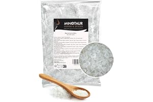MINOTAUR salt | Grovt havssalt för saltkvarnen 2 x 500 g (1 kg) | Naturligt rent från Grekland (Mesolongi) med naturlig jod från havet