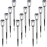 Auting Lampada Solare Giardino Esterno, LED Luci Solari Giardino Lampade da Esterno per Prato, IP65 LED Lampade Solari Terra 