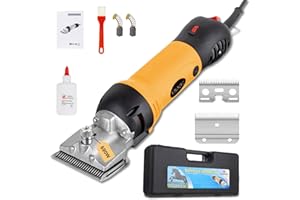 BUILRAND Electric Horse Clipper Livestock Electric Clipper Heavy Duty 690W Professional Sheep Shears Animal Pet Grooming Trimmer for Horse Sheep Alpacas Goats Pet & Livestock Coats Shearing Clippers