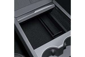 ‎LANTU LANTU Organizer do konsoli środkowej Tesla Model Y 2025 i Model 3 2024-2025 pudełko do przechowywania z wysokiej jakości flokowanego materiału Tesla Juniper Highland akcesoria