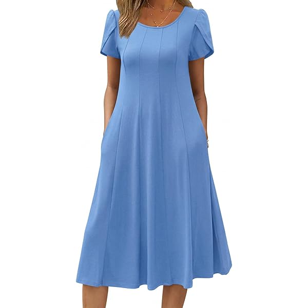 Zeagoo Maxi-jurk voor dames, zomerjurk, mouwloos, strandjurk, ronde hals, elegante jurk met zakken en split, S-XXL, groen bloemenpatroon, L