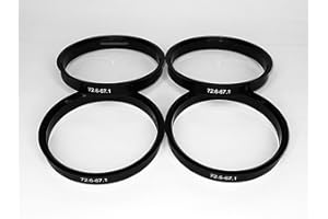 Centradores 4 LLANTA 72.6-67.1 Aros para Llantas ATS AVUS Brock CMS FONDMETAL INOVIT KESKIN LENSO MOTEC OXIGIN PDW RC Design Smiths STILAUTO TOMASON WHEELWORLD WOLFRACE