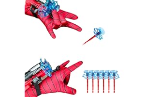 TONGXIYU 2 SetsSpider Launcher Handschuh,Held Launcher,Launcher Handschuh, Kids Spider Hero Handschuhe,Spiderman Spielzeug Handschuh,Spielzeug Launcher für Cosplay.