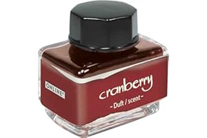 ONLINE Ink of The Senses Red, Ink Bottle 15 ml, Colourful Fountain Ink for Calligraphy, Handlettering, Writing Ink, Ink bottle for Converter, Waterbased Ink