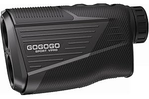 GOGOGO SPORT VPRO Golf Range Finder 1500/2500Yards with Slope On/Off, 7X Magnification, ±0.5yard Accuracy, ZeroIn Golf Rangefinders with Pulse Vibration, Rechargeable, Magnetic Stripe