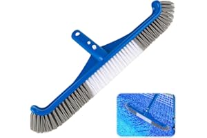 EclipseGuard Poolbürste Zum Reinigen Von Poolwänden, Reinigungsbürste 43 cm Mit Nylonborsten und EZ-Clip, Hocheffiziente Pool Schrubbbürste Verwendbar Auf Allen Pooloberflächen