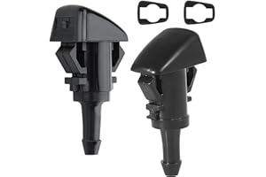 MOORLAN Windscreen Washer Nozzles Compatible with Kia Sportage Hyundai I30 I20 Tucson Kia Venga Kia Soul 2008‑2011, Screen wash Wiper Spray Jets 986302K100 986303J000, 2-Pack