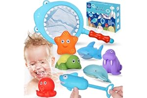 Lehoo Castle Juguetes Baño Bebe, Juguetes para Bañera Incluye Tiburón Seguro sin BPA, Juguetes Baño Bebe Juguetes para La Bañera Juguetes Piscina Bebes Niños