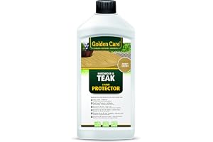 Golden Care Teak Protector – ljusbrun (1 000 ml, ljusbrun, mer naturligt utseende på möbler, oljefri) 60001