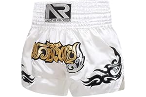 ZHOUBA Short de boxe, haute élasticité, respirant, cordon Muay Thai, Kickboxing pour adultes et enfants, short de combat pour homme