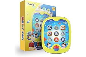 Boxiki kids Smart Pad für Babys und Kinder Lernspielzeug für Kleinkinder mit Lernspielen für Kinder. Zahlen Lernen, ABC-Lernen, Spiel, Musik