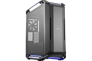 Cooler Master COSMOS C700P Black Edition - Caja Ordenador RGB en Acero Mate con Doble Panel Lateral Vidrio Templado Curvado Apertura a Puerta, Marco Modular 2.0 Amplio Espacio Hardware, Full Tower