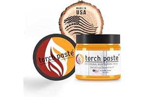 Torch Paste - The Original Wood Burning Paste Since 2020 | Lab Tested & ASTM D-4236 Certified | Non Toxic | Use on Wood, Card Stock, Canvas, Denim & More | Easy Application, 3 OZ