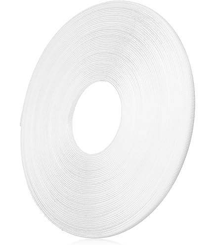 Pvc Covered Boning PH PandaHall White PVC Steel Boning - 5.4 Yards Corset Material For Wedding Dresses & Crafts 8mm Wide Metal Stays
