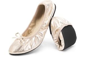 GREATONU MaxMuxun Women's Closed Ballet Flats Casual Dance Shoes