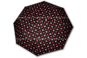 H.DUE.O By Barbara Vee Design Cuori. Mini Ombrello Tascabile Pieghevole Antivento Leggero Donna. Ombrello Pieghevole Donna Manopola Cuore [HEART]