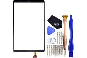 VEKIR Negro SM-T510 (SIN LCD) Reparación de Cristal de la Pantalla del digitalizador táctil reemplazo Compatible con Samsung Galaxy Tab A 10.1 2019 SM-T515