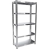 Scaffale In Metallo Alta Portata Con 5 Ripiani Regolabili Ideale Per Garage Officina Cantina Capannone Magazzino Design Modul