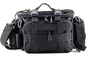 ERYUE Sac de matériel de pêche, Sac de matériel de pêche Sac de Rangement pour engins de pêche Organisateur Sac de Taille Sac de Messager Sac à Main