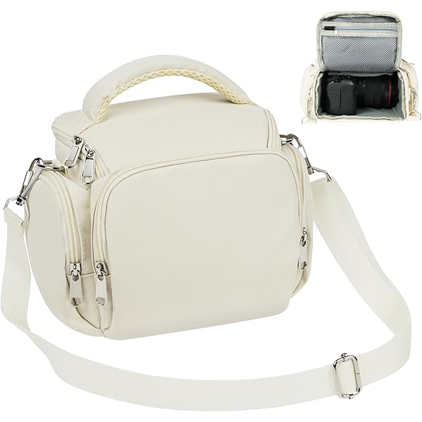 TARION Canvas Camera Tas Crossbody - Vintage Foto Tas DSLR Camera Messenger Bag Enkele Schoudertas Foto Tas Case voor Vrouwen Mannen Straat Stedelijke Fotografie met Waterdichte Regenhoes RS-01, Kaki