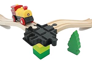 LOCORICO 1 Cruce para Tren de Madera Compatible Brio Duplo
